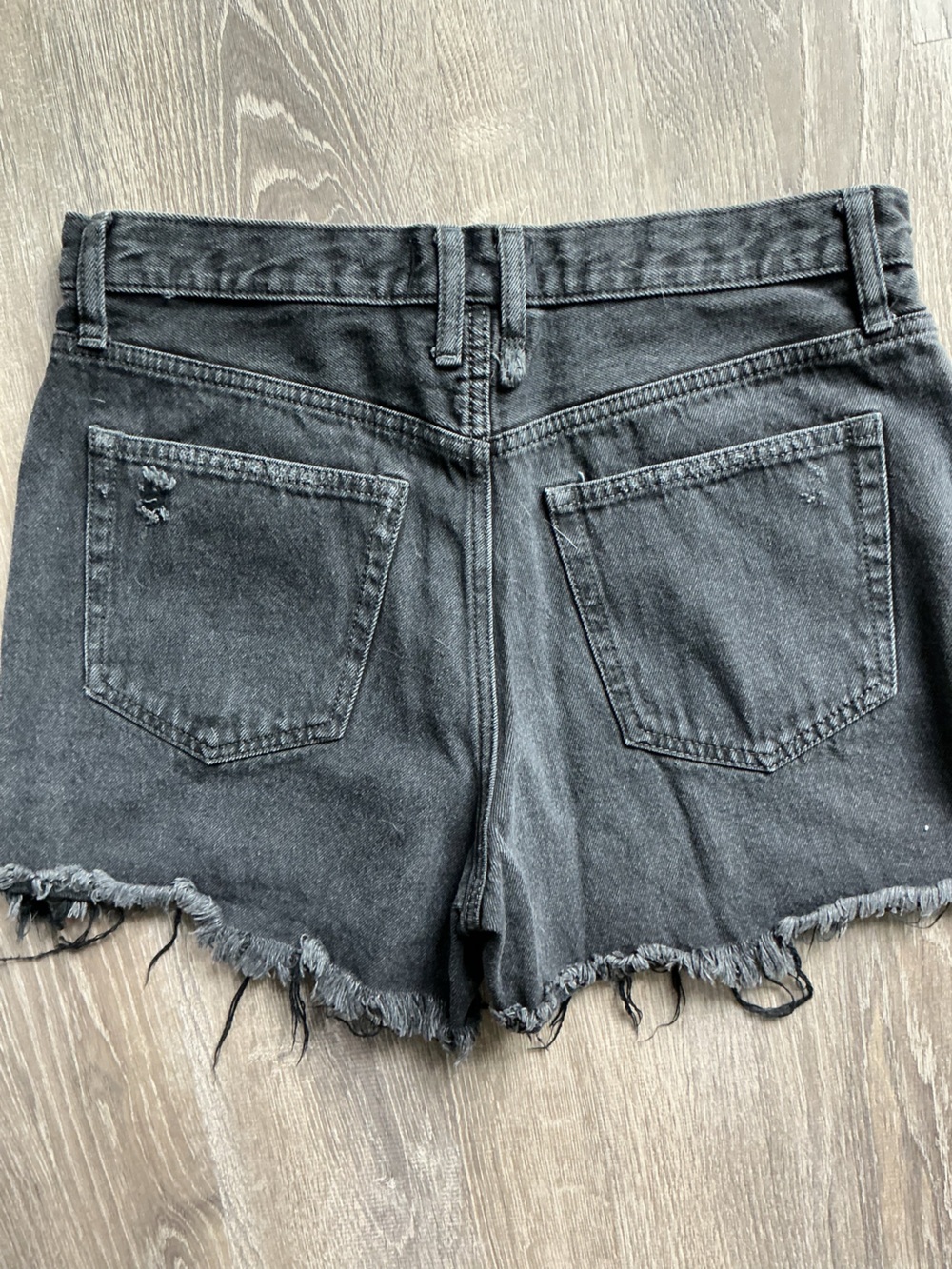 We The Free Black High-Rise Denim Shorts - Picture 7 of 7
